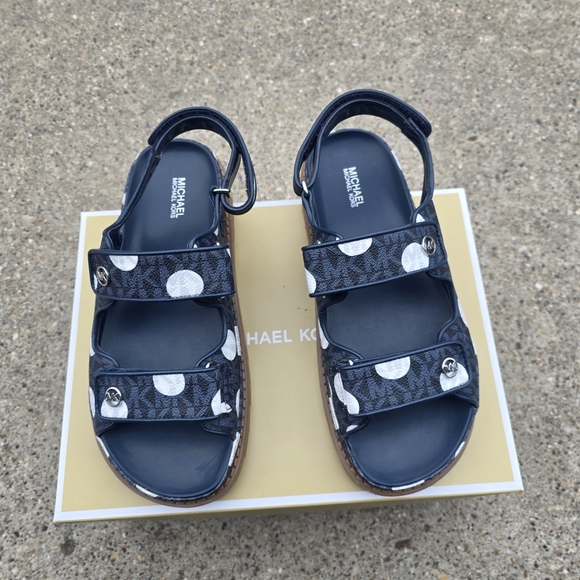 Michael Kors  Polka Dot Signature Sandals Women Size 8 - Picture 9 of 10